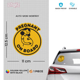 Adhesive Mom on Board Sticker for Cars